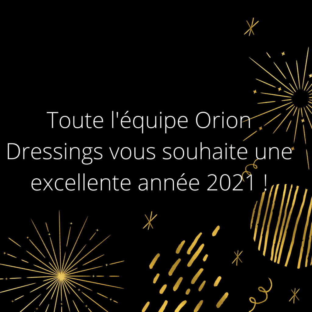 Bonne année 2021 avec Orion Dressings