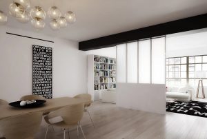 verrière d'artiste pour décoration intérieure maison